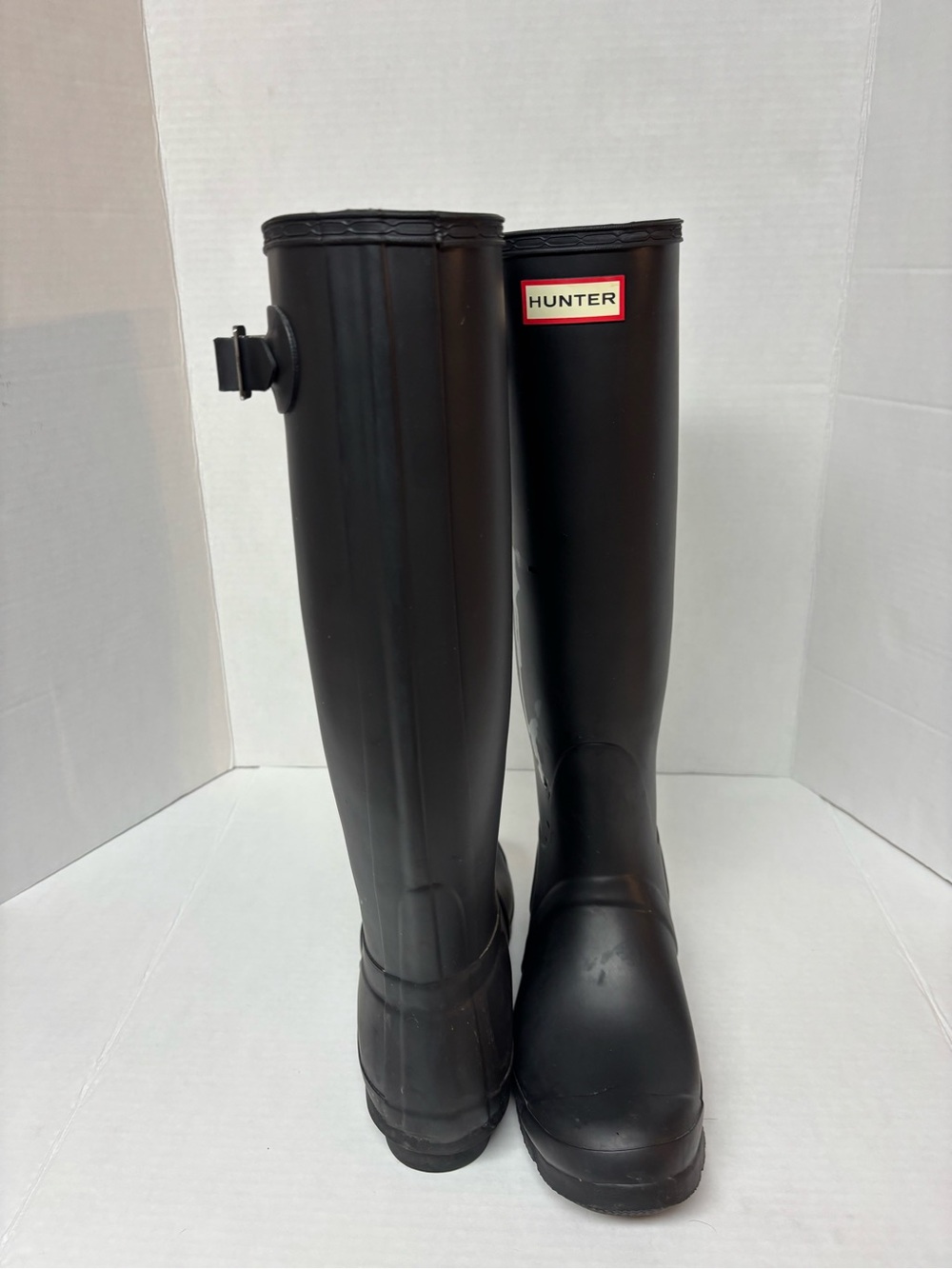 Hunter Matte Black Knee-High Rain Boots - Picture 2 of 5